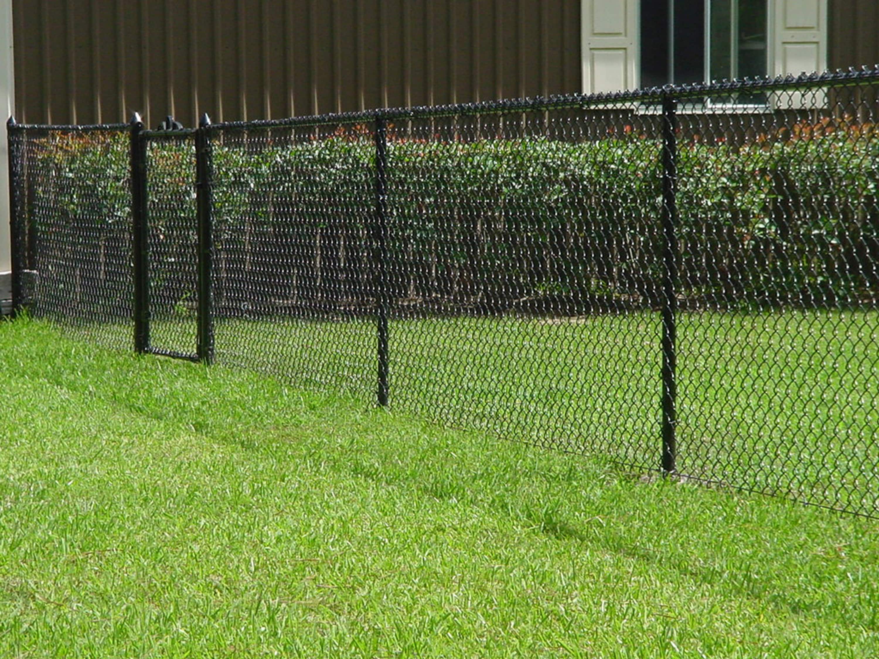 3-ft H x 50-ft W 9-Gauge Vinyl Coated Steel Chain Link Fence Fabric with Mesh Size 2-in in the Chain Link Fencing department at Lowes.com