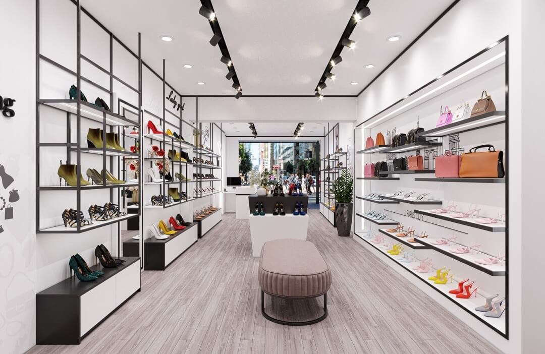 Thiết kế cửa hàng giày dép “đắt như tôm tươi”