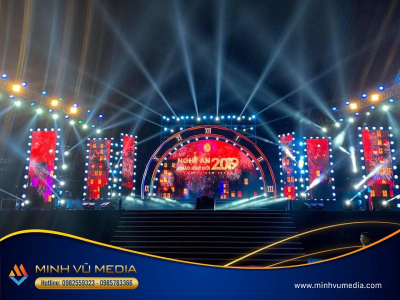 Dịch vụ cho thuê màn hình LED cho sự kiện ngoài trời của Minh Vũ Media