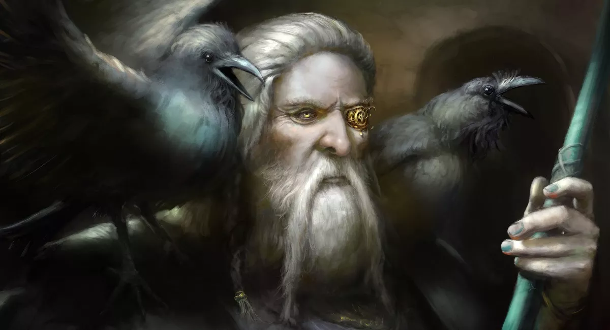 Thần Odin với khả năng nhiều thấy cả tương lai lẫn quá khứ