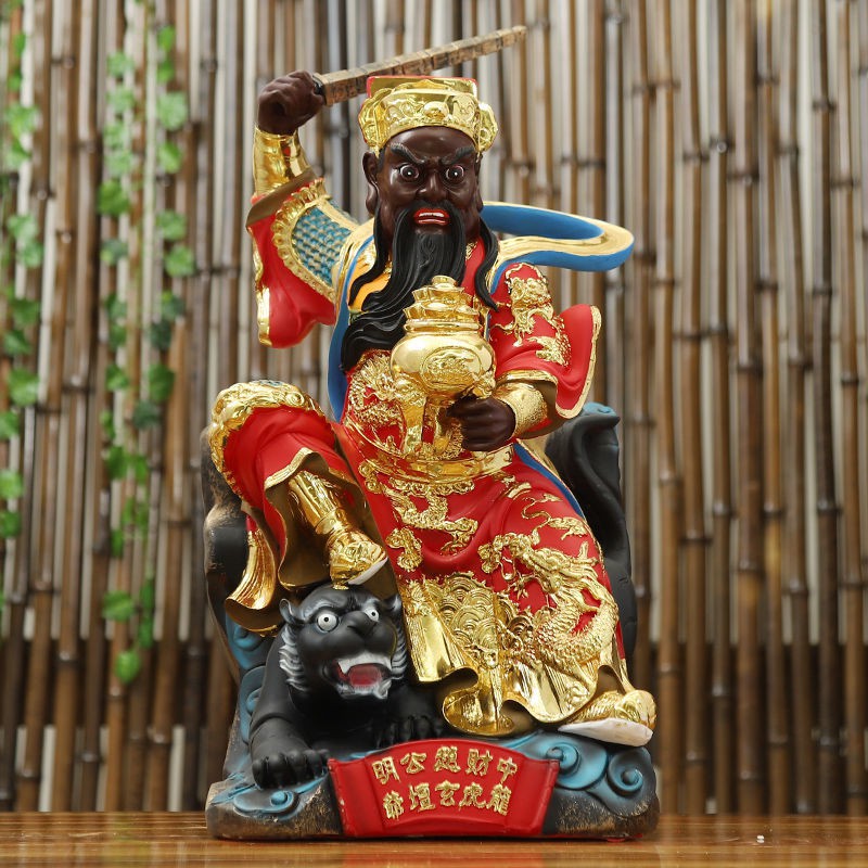 Giảm giá Wu thần của sự giàu có, Zhao Gongming, Cưỡi một con hổ, Mặt đen, Xuanlang, Phòng khách thờ cúng, Trang trí nhà c - BeeCost