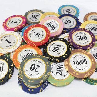 10 chip lẻ] Chip poker Las Vegas (loại cao cấp), có số (đặt cọc 10 chip) |  Shopee Việt Nam