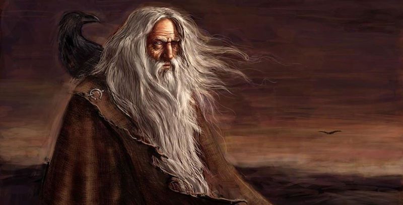 Odin với tạo hình thầy phù thủy